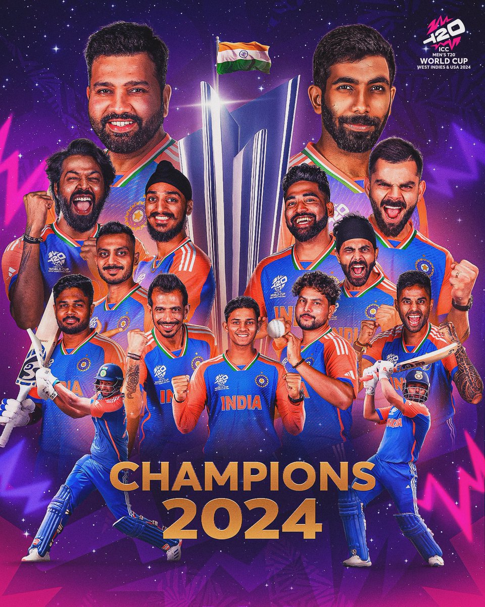 ICC Men's T20 World Cup Champions